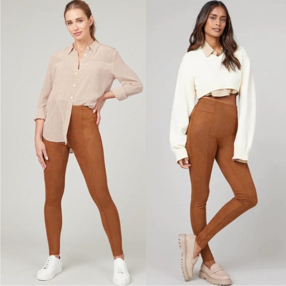 NWT Spanx faux suede leggings large - Picture 4 of 14